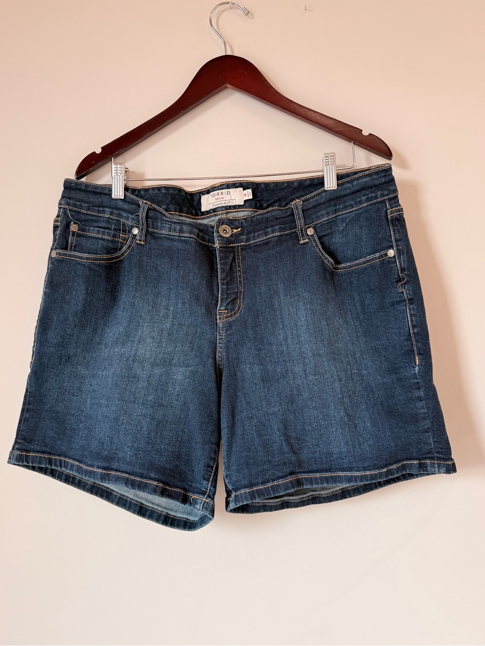 torrid Dark Wash Blue Denim Shorts